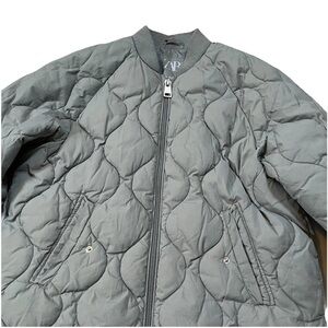 ZARA Kids Girl's 9-10y Quilted Bomber Jacket Full Zip